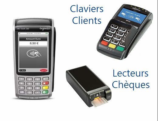 Claviers Clients et Imprimante chèque pour TPE