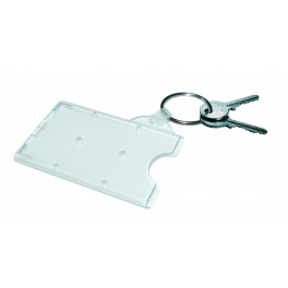 Découvrez notre porte-badge rigide transparent avec attache porte-clés