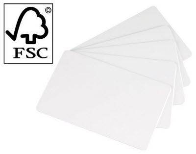 EVOLIS - Carte vierge en papier blanche pour imprimante badges (lot de 500)  C2501 C2511
